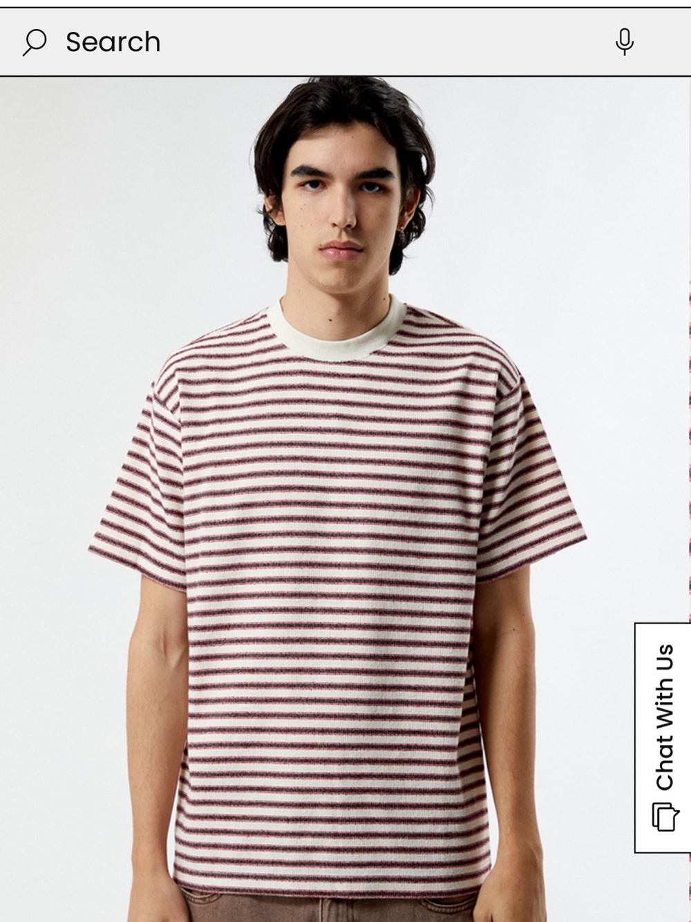 2 PacSun Short-Sleeve Shirt (Burgundy and White and Navy and Tan)